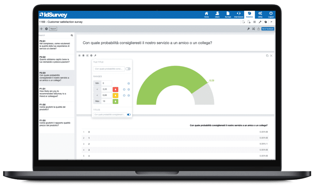 Turn survey results into intuitive reports that update in real time with customer satisfaction software. Filter data, choose and set graphs, customize the layout. Then share it simply by sending links.